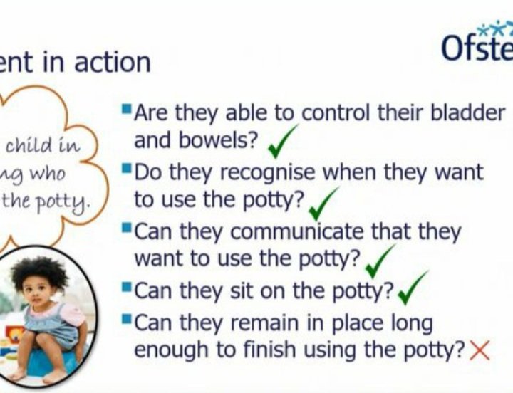 The Ofsted/DfE idea of learning as a 'change in long term memory' is particularly problematic for #EYFS because we support children's overall development. It leads to weird contortions like on this bizarre Ofsted slide.