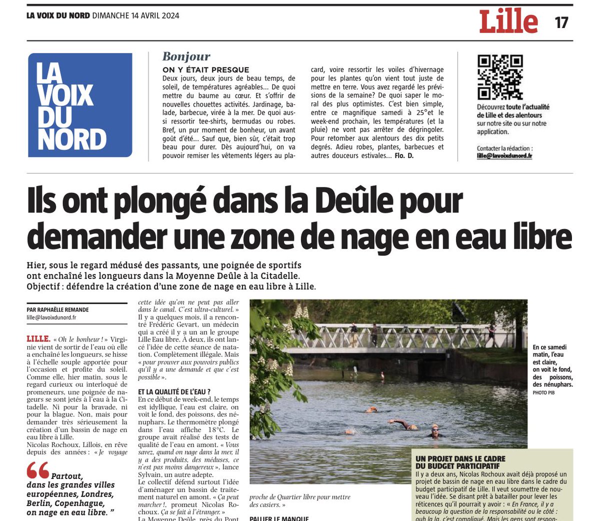 BrulantIngrid's tweet photo. 💦🌍☀️Oui ! Partout ds les grandes villes d’Europe on peut par endroits nager en eau libre. 
Beau projet pour notre ville. 
Belle opération audacieuse pour faire bouger une majorité municipale peu portée sur l’innovation.
#natation #Deule 
@EauLille50289 https://t.co/p2gmoNTVgI