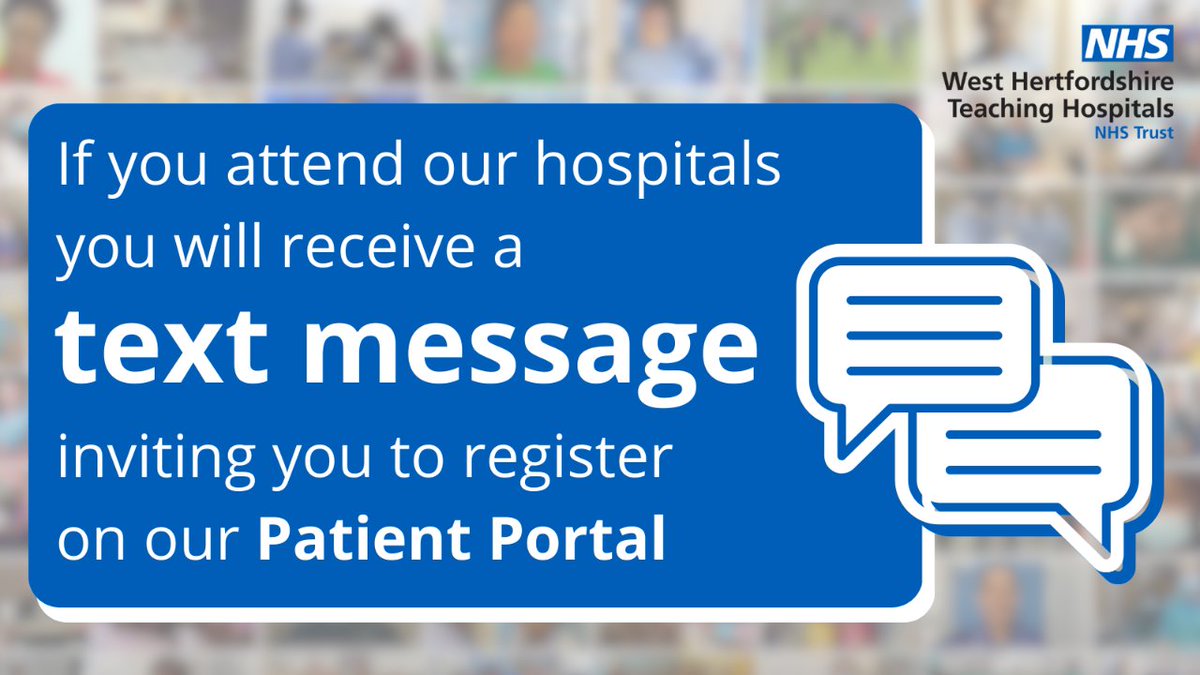 Not a scam! Promise! Patients who attend our hospitals will be invited to register on our Patient Portal via text message. ✅ Manage your hospital appointments, documents and test results online. See westhertshospitals.nhs.uk/patientportal for full info and exceptions. #watford #hemel #stalbans