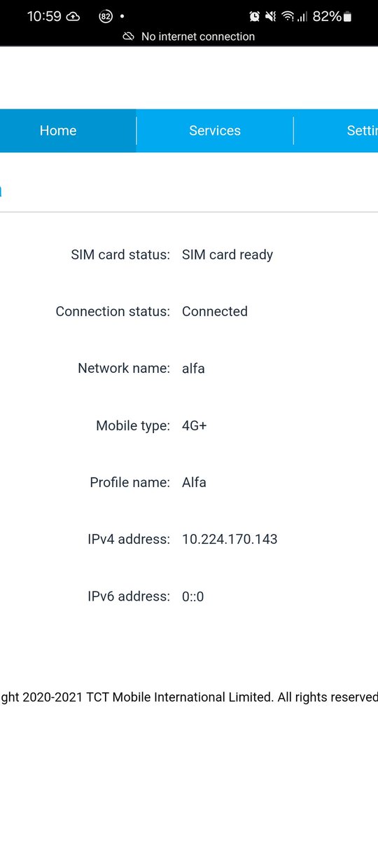 wollyka's tweet photo. @AlfaTelecom AlfaNet no internet since last night. All is connected but there is no internet https://t.co/T39m6Hkwgl