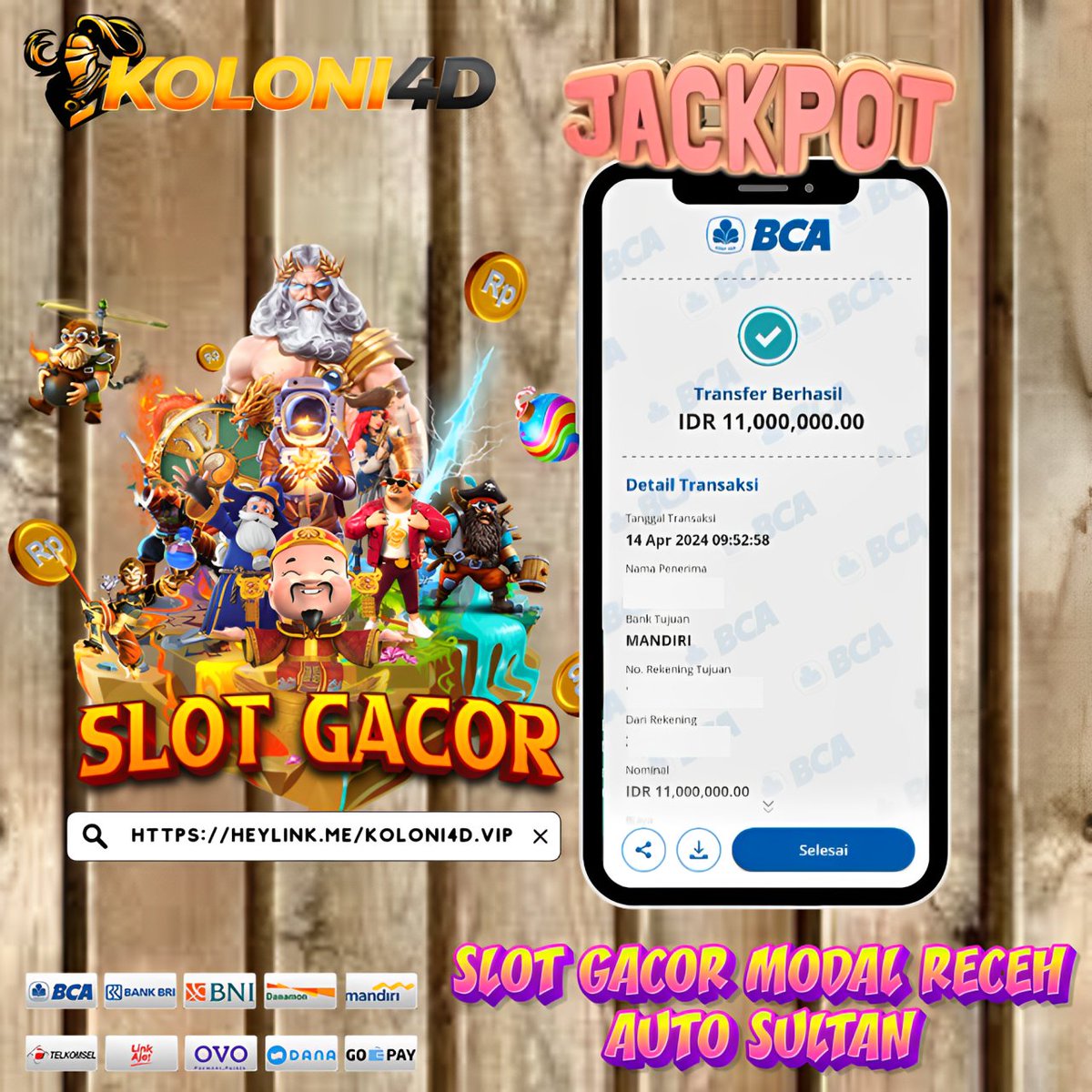 Link : heylink.me/koloni4d.vip
📱 WhatSapp : +62 859-6288-0556

#Koloni4d #linkKoloni4d  #rtpKoloni4d  #slotonline #slotgames #slots #menangslot #jackpotslot #maxwinslot #bandarslot #situsslot #pragmaticplay #pgsoft #pgsoftindonesia #mahjongways #mahjongways #prediksislot