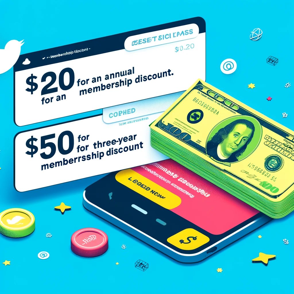 MetaPI_News's tweet photo. Unlock exclusive savings with our membership discounts! 🌟

Save $20 on your annual membership. 💳
Triple the benefits: $50 for a three-year membership. 🎉 Invest in value that lasts today! #MembershipDeals #Savings https://t.co/nvysEpKcB2