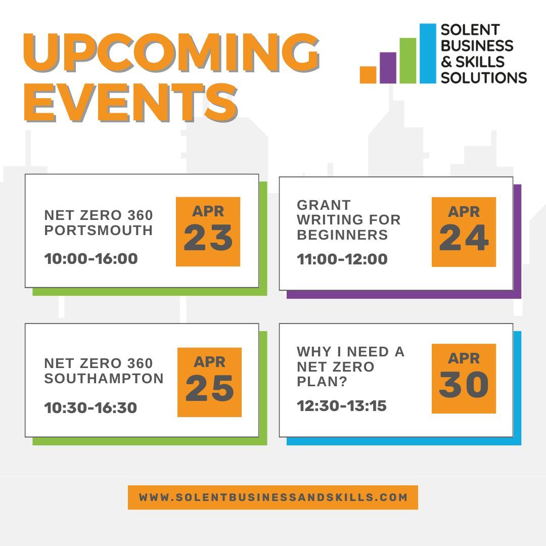 Check out the latest events from @SkillsSolent. For more information click here: buff.ly/4bn6uC1