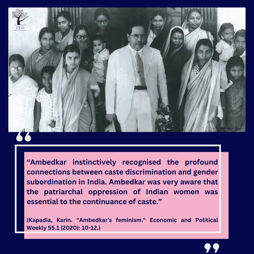 On this #AmbedkarJayanti, let's remember B. R. Ambedkar's advocacy for gender equality and empowerment. We honor the visionary Dr. B.R. Ambedkar, whose tireless efforts continue to inspire us in the fight for women's rights in India.