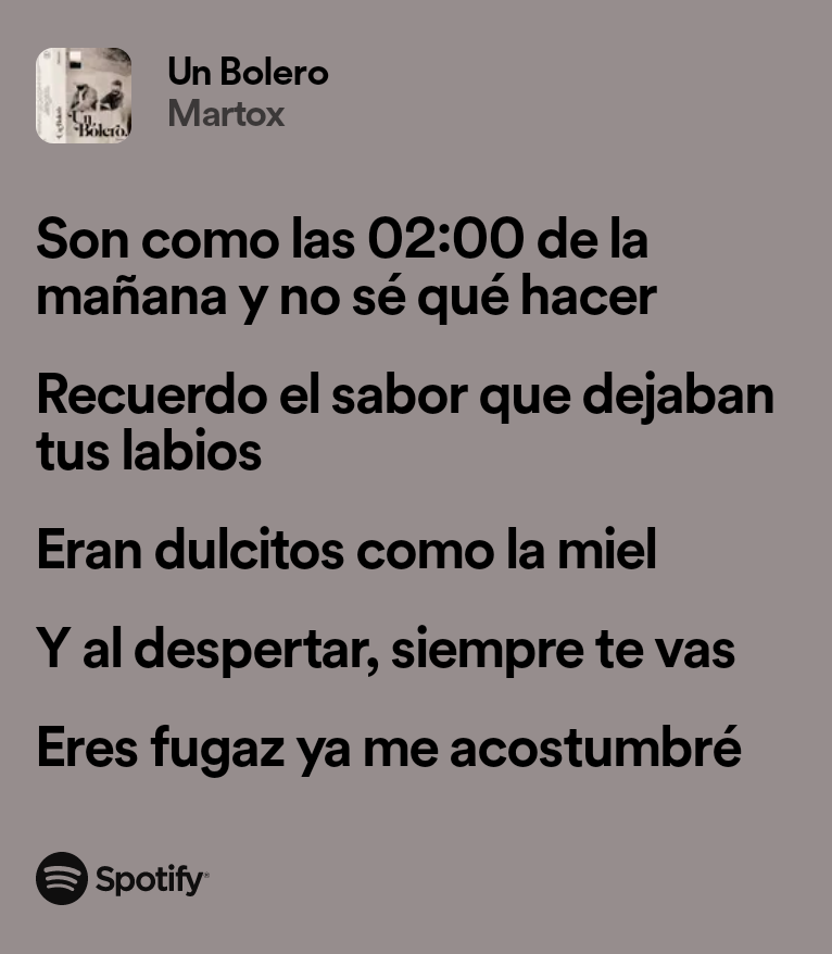 ¿Quieres quedarte hasta tarde despierta escuchando boleros conmigo? 💐

*Enviar*

#Martox