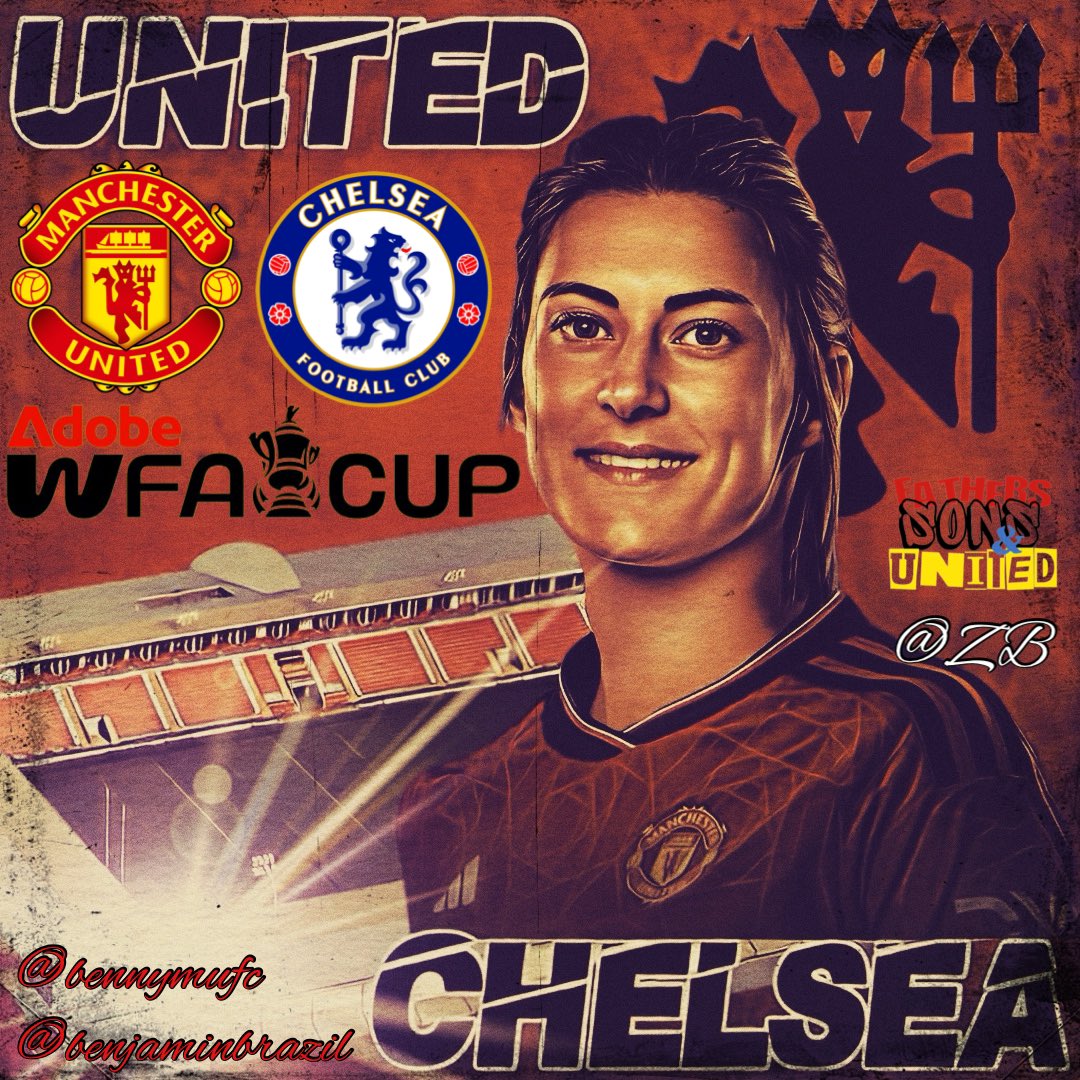 Match Day: Manchester United Vs Chelsea: Women’s FA Cup Semi Final: Leigh Sports Village 14:35 KO: #MUWomen #MUNCHE #AdobeWomensFACup #LeighSportsVillage #MUFC #ManchesterUnited #ManUtd #MatchDay #Football #SemiFinal #LSV #UnitedVsChelsea #RedArmy 🇾🇪🇾🇪🇾🇪