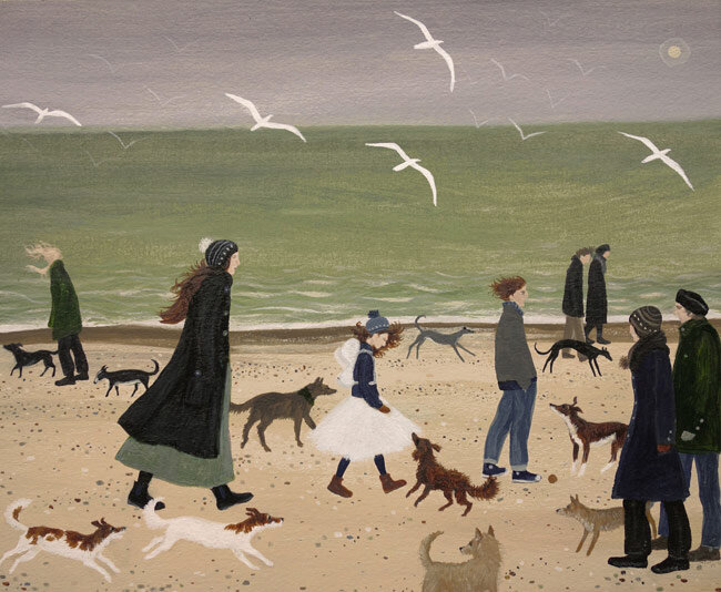'Fairy on the beach' by English painter Dee Nickerson.... among the many great artists interviewed for the NEW womensart1 book 'Unlocking Women's Art' amazon.co.uk/Unlocking-Wome…