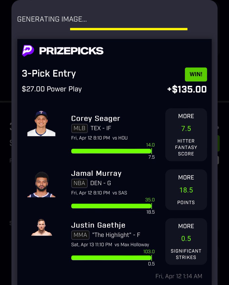 lilrosh0924's tweet photo. gave out nun but bangers for discount🔥🔥🔥
#prizepicklocks #GamblingX #prizepicks https://t.co/R0dwffNn0J