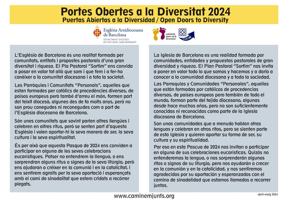 Caminem junts en la Diversitat tweet media