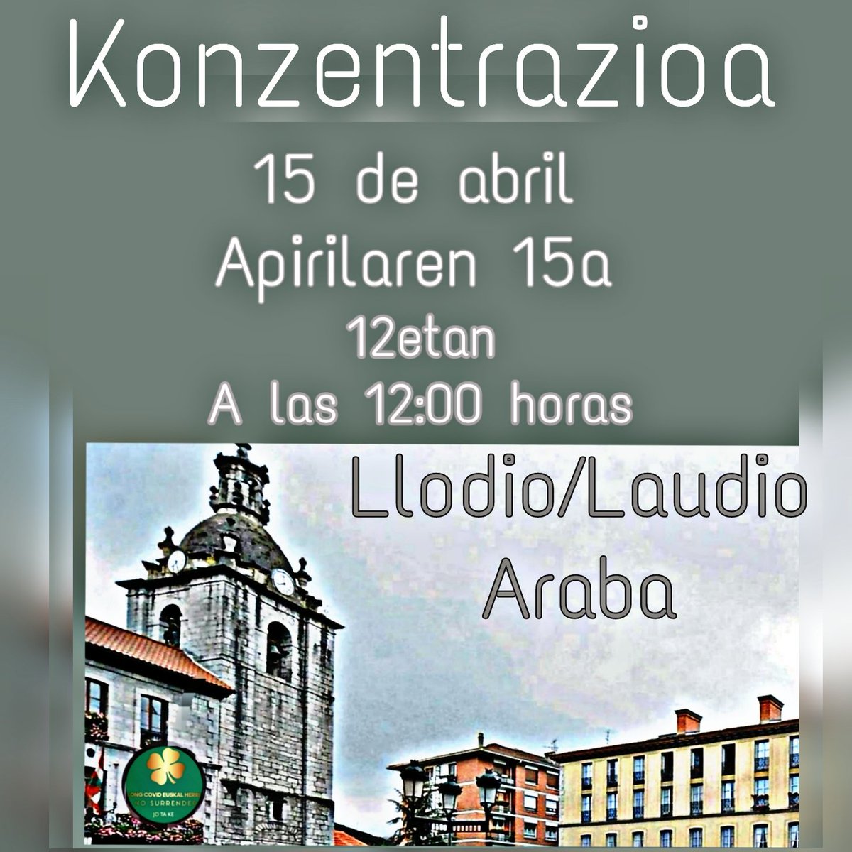 covideuskal's tweet image. #SOS_LC🆘🆘🆘🆘 #SOSLongCoVID #LongCoVIDAwareness @LCawarenessInt
#NoSurrender #JoTaKe #NotRecovered #EndTheSilence
#NoMiresParaOtroLado
#ItCouldHappenToYou
Elkarrekin indartsuagoak gara.
Herriko plaza, Laudio.
12etan.#MareaVerde 💚🍀💚🍀💚🍀