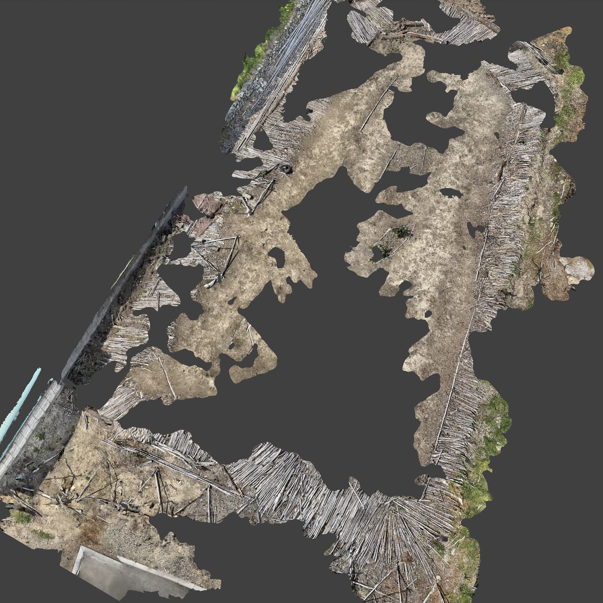 GUGES_99_STUDIO's tweet photo. 秘密基地建造作戦DAY5
作業ナシ、測量 、3Dスキャンのみ実施。色々検討のベースを取得。近所の長らく荒地だった河原への道が整地されてた。母の話では大昔は駄菓子屋があったらしい。
#GFK_RCCC https://t.co/TrFmNwX3Xx