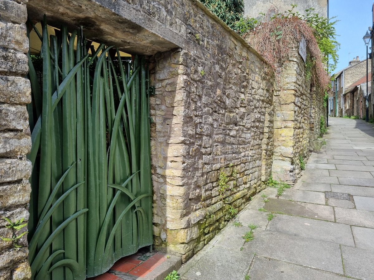 The joys of a plant inspired gate, seen here in Frome, Somerset