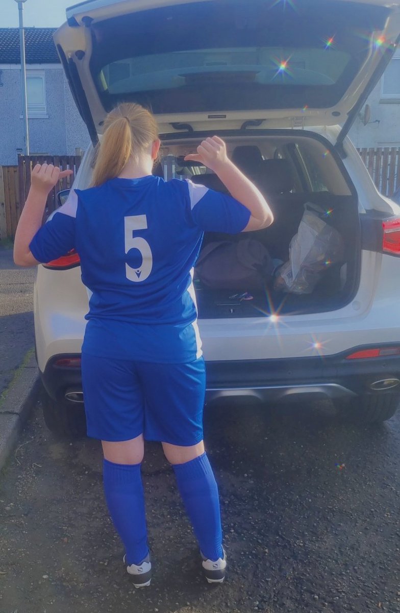 First league game for my big girl ⚽ 🩵