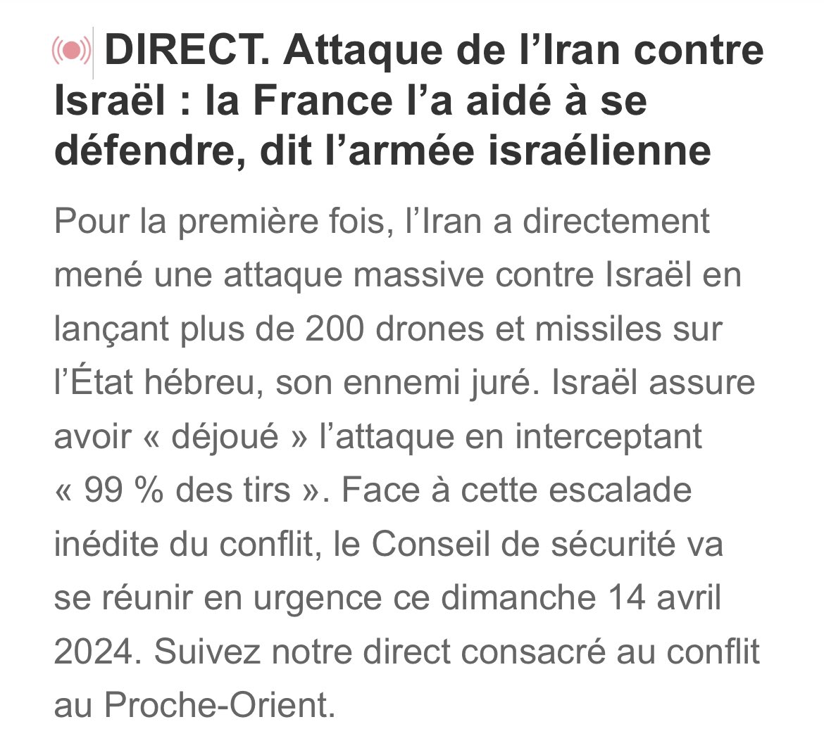 Attaque de l’Iran contre Israël : suivez les dernières informations dans notre direct. ouest-france.fr/monde/iran/dir…