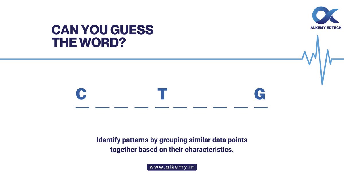 AlkemyEdtech_'s tweet image. 🔍 Guess the word:

Discover the magic of data science! Uncover hidden patterns with this technique used for grouping similar data points. Ready to explore? 💻

Comment below with your guess! 🤔
#GuessTheWord #alkemyedtech #upskilling #datascience #careergrowth #comment