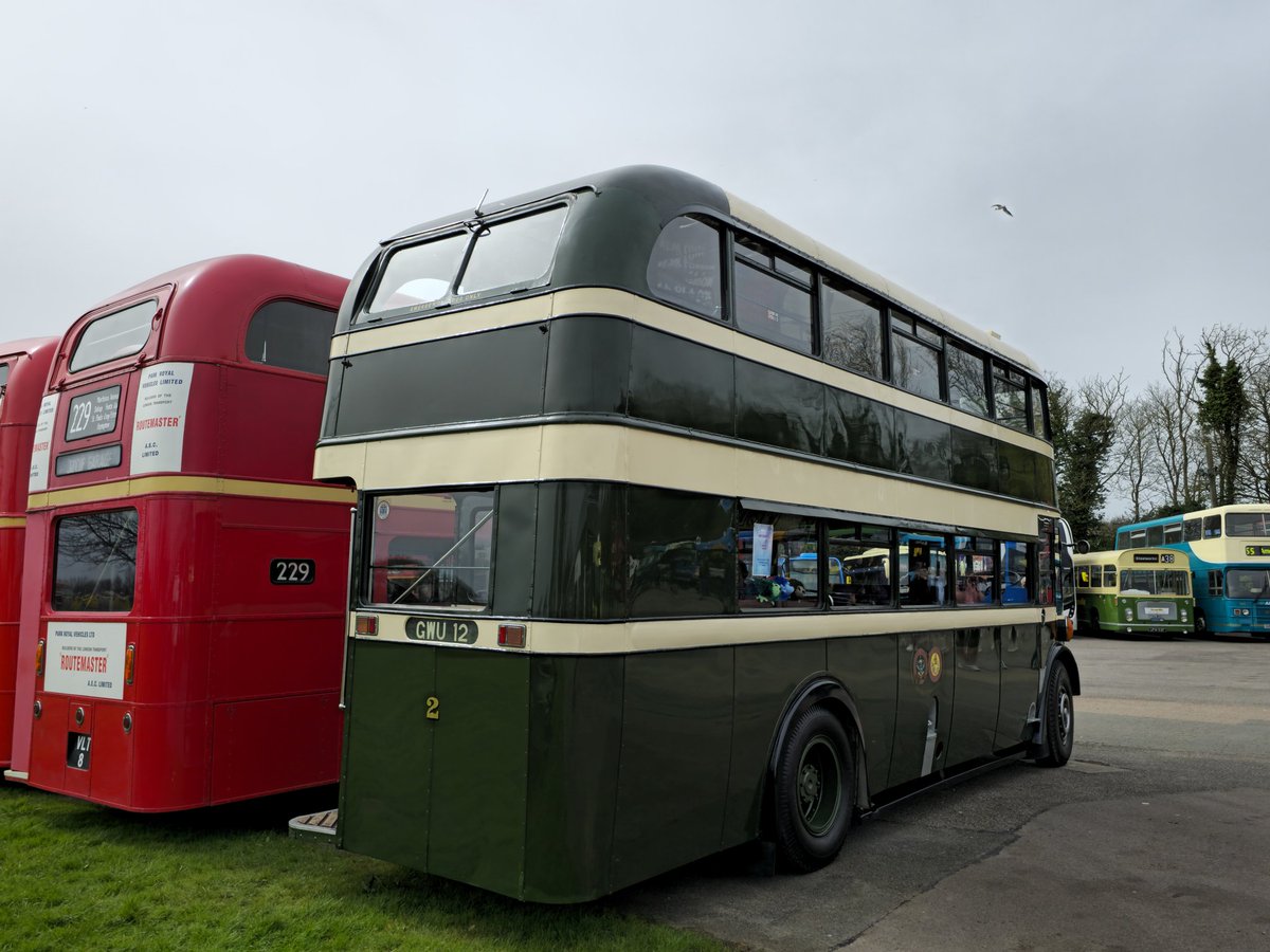 Preserved Todmorden Joint Omnibus Committee Leyland Titan PD2/1, 2 - GWU 12 seen at the SouthEast Bus Festival held at Kent County Showground, Detling near Maidstone. 
📸 06/04/24