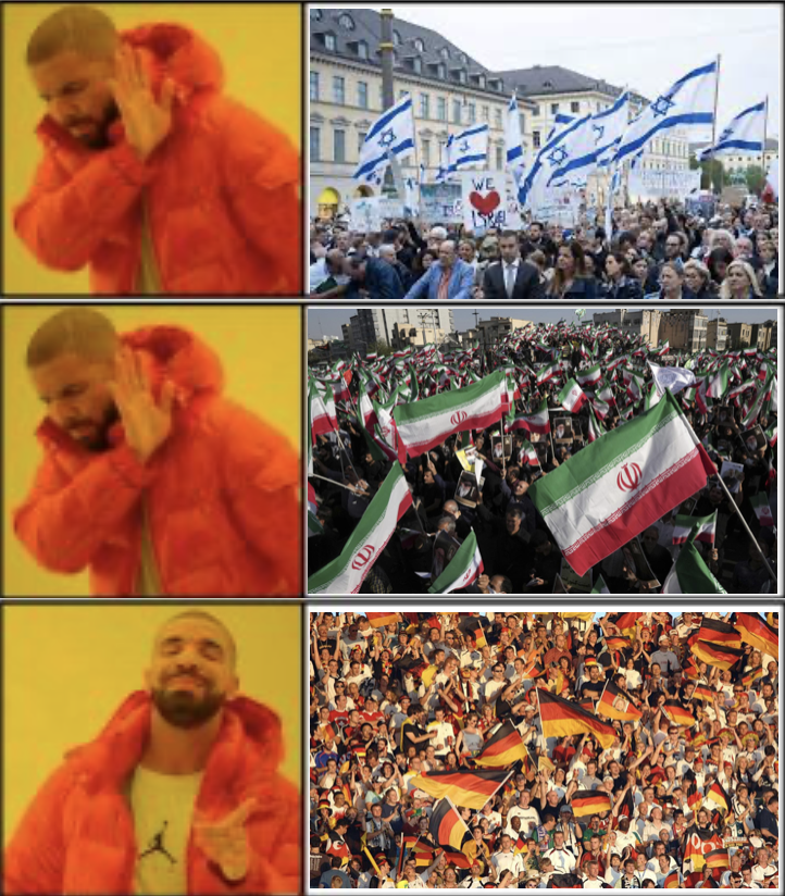 🇮🇱🇮🇷Das liebe AfD ist bitte eure Haltung im Israel-Iran-Konflikt. 🇩🇪Unser Land zuerst! Keine Positionierung aus ideologischen Gründen für je eine Seite. Der Wähler will euch für Deutschland kämpfen sehen!