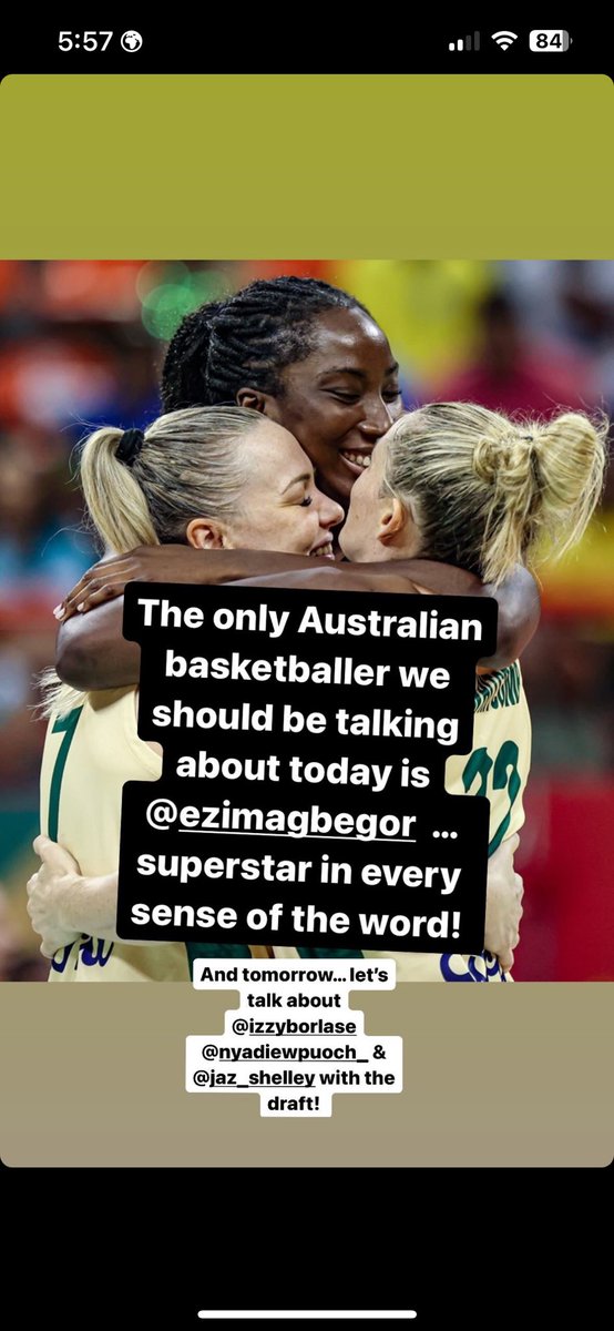 I love this message from Tess Madgen. Too often women in sport only get attention in the media when something negative happens, and positive stories like these get ignored. Make sure you get behind our girls every chance you get, Captain’s orders 🫡