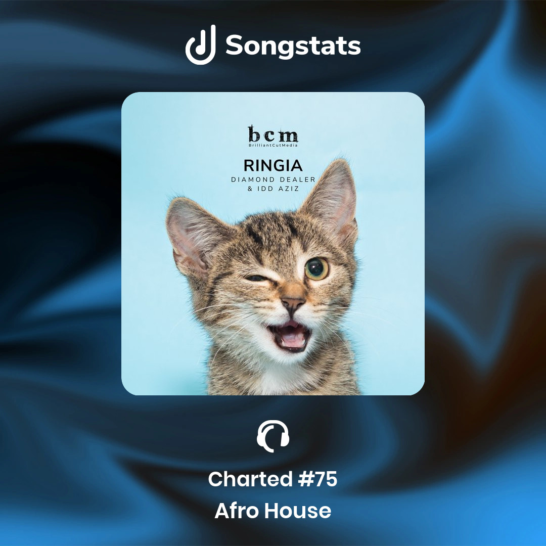 @djdiamonddealer Aww yeah!! "Ringia" reached #75 in the Afro House Charts on Traxsource!