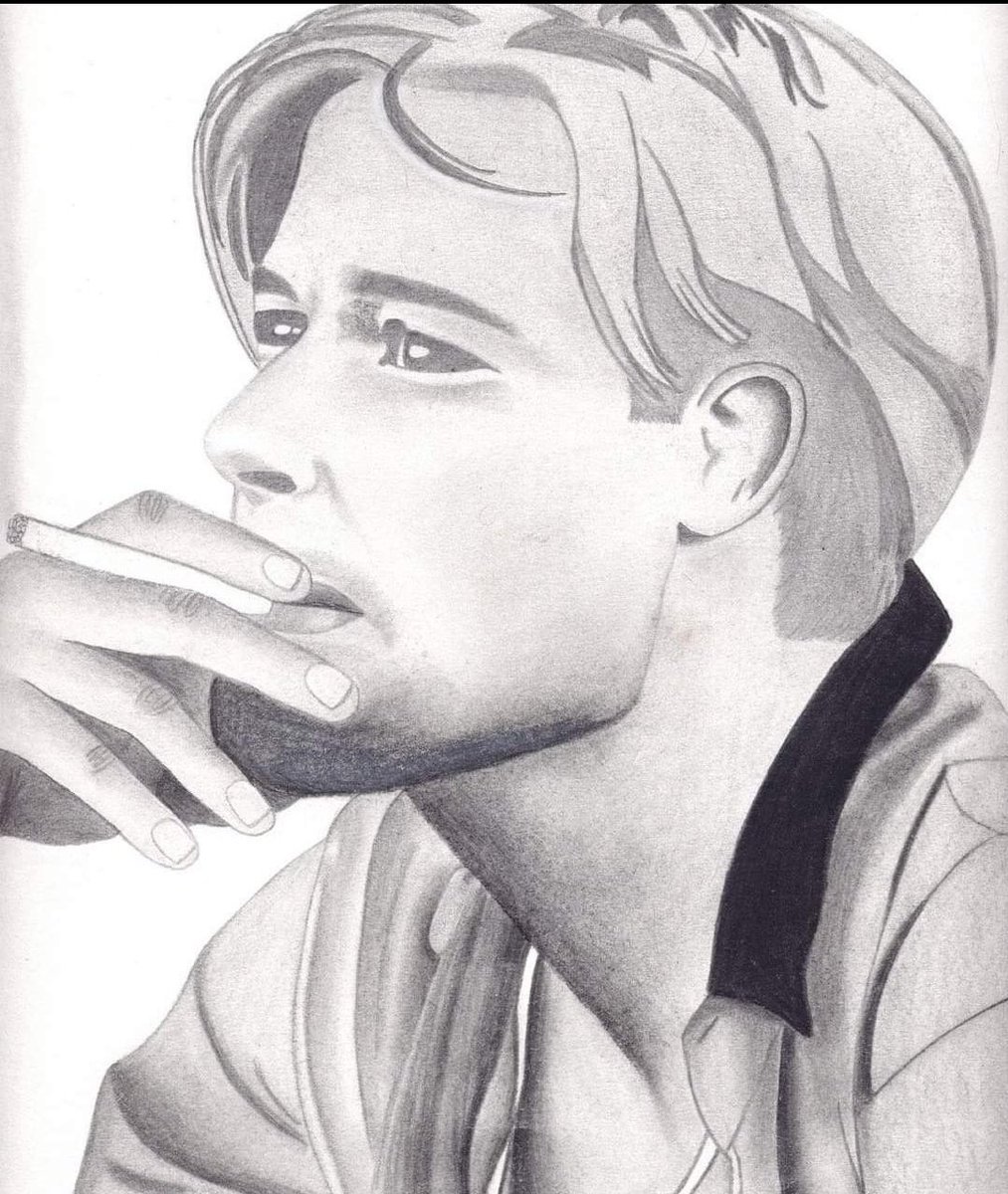 Imagyne100's tweet image. J&apos;avais envie de partager un de mes anciens dessins fait aux graphites qui date 😉 Des heures pour le faire mais au final tellement plongé dans ce que l&apos;on fait qu&apos;on n&apos;a plus de notion du temps...
Brad Pitt dans &quot;7 ans au Tibet&quot; 😊
#Dessins #Dégradésdegris #Autodidacte #Évasion