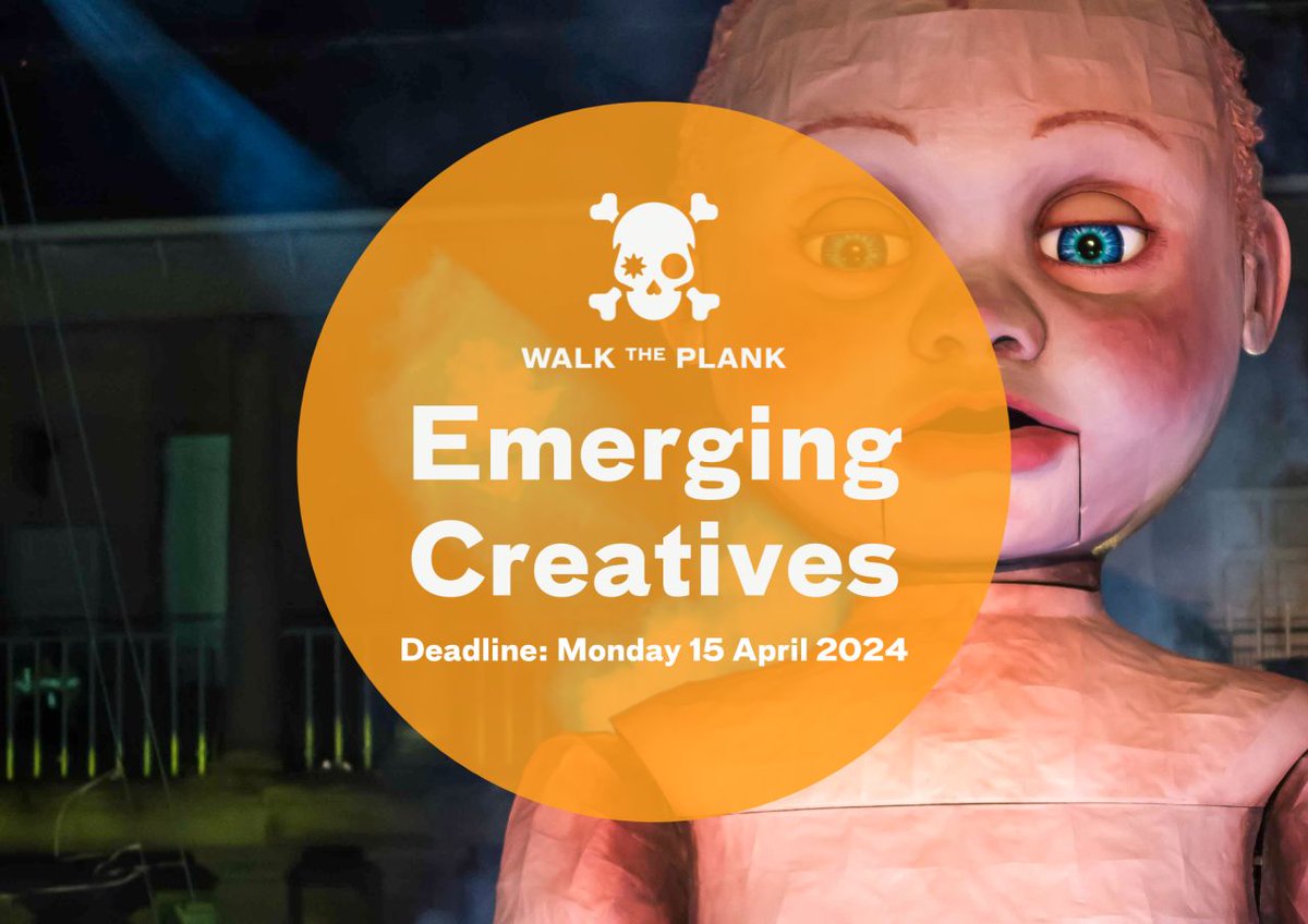 📢 It's your last chance to apply to become our next Emerging Creative. Deadline tomorrow at midnight! Apply now: walktheplank.co.uk/about/opportun…