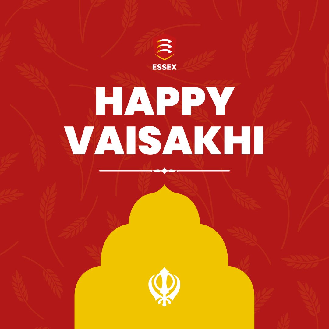 🪯 𝐇𝐚𝐩𝐩𝐲 𝐕𝐚𝐢𝐬𝐚𝐤𝐡𝐢 Wishing a blessed Vaisakhi to all those marking the occasion this weekend, from everyone at Essex Women's Cricket. 🦅 #FlyLikeAnEagle