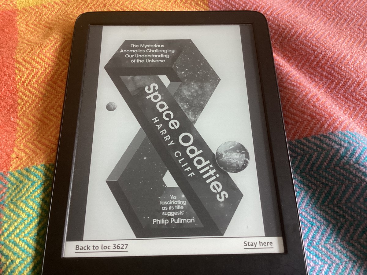 #ReadFiftyTwo this week I have mostly been reading Space Oddities by Harry Cliff. Accessibly lucid account of the frontiers of cosmology and high energy particle physics.