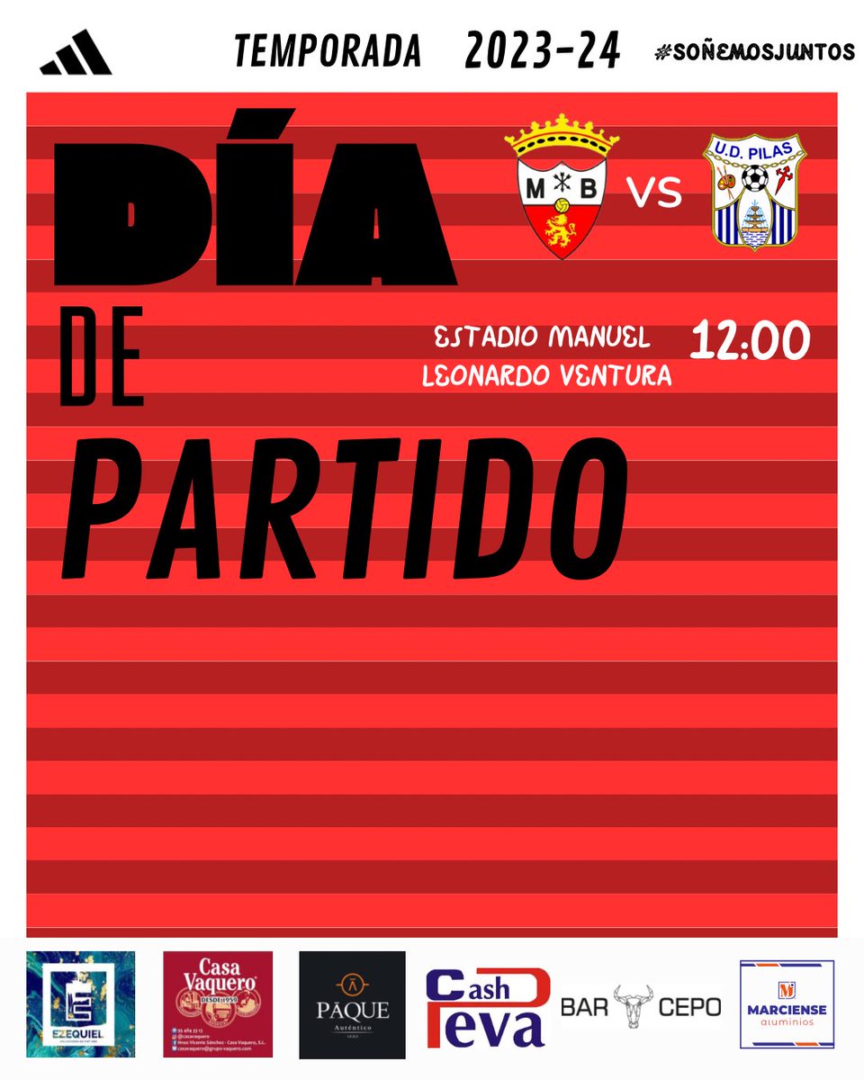 💪 | 𝐃𝐈́𝐀 𝐃𝐄 𝐏𝐀𝐑𝐓𝐈𝐃𝐎 

#PilasMarchenaBpie #SoñemosJuntos🤍❤️