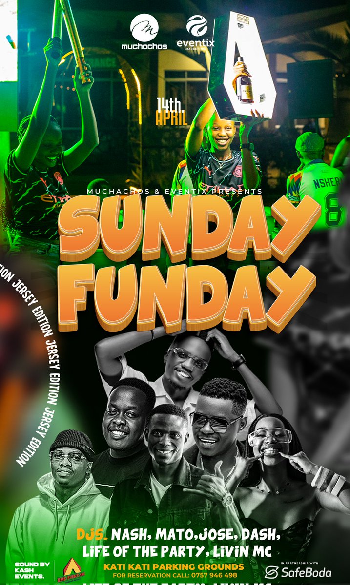 Yooo... Get your Sunday plans locked in. 📍 Head over to KatiKati-Lugogo ❓ It's the #SundayFunday TurnUp Featuring the hottest DJs and MCs in town.