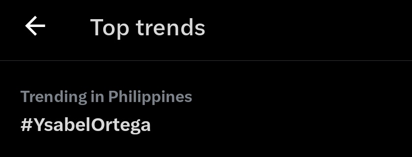 Ysabel Ortega is now trending!!! @YsaOrtega_ REGALSTUDIO withYSABEL #YsabelOrtega #RSPTalkingTed