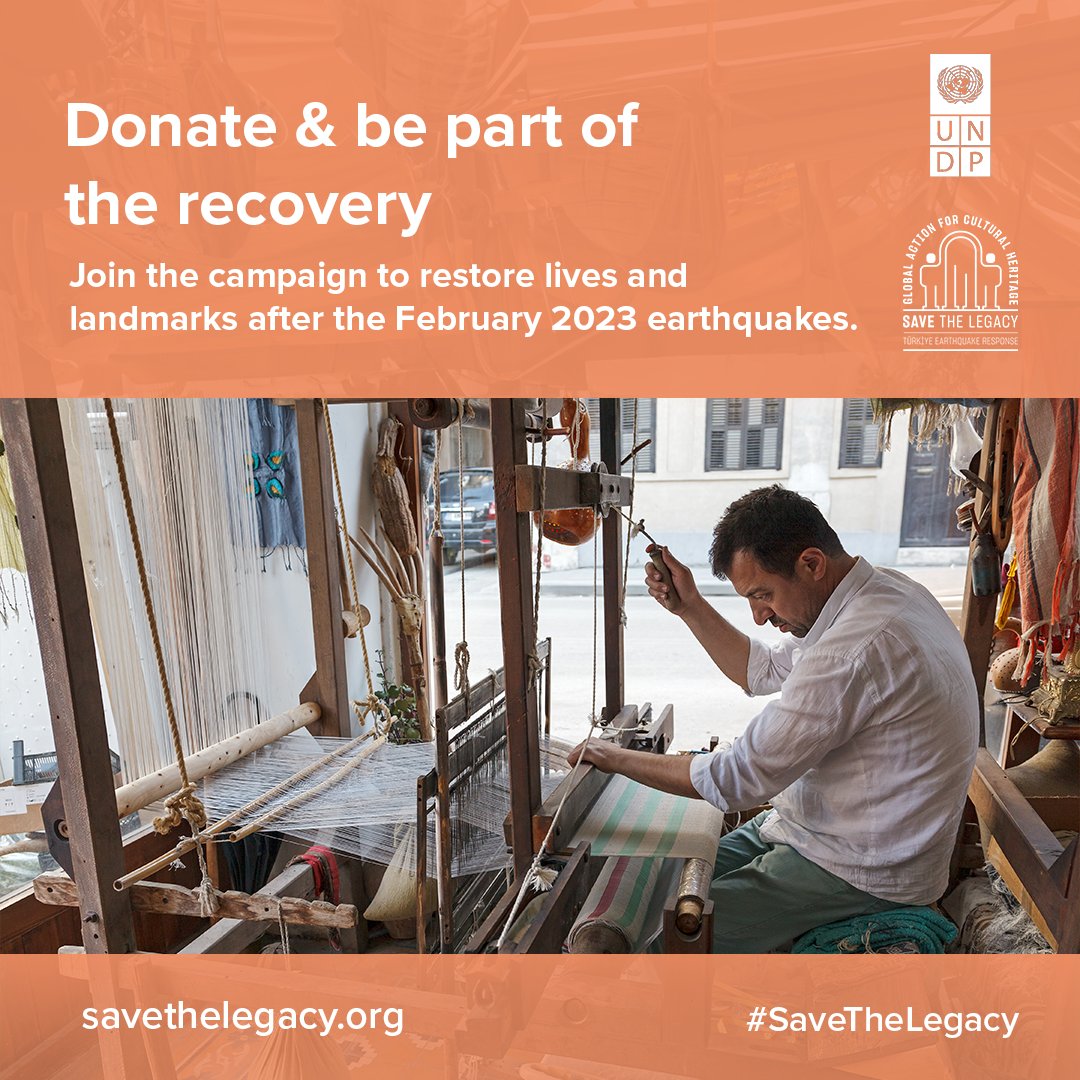 🇹🇷 Southern Türkiye's traditions and crafts have also suffered in the aftermath of the #earthquakes. Support their revival, rebuild hope, and pave the way for a brighter future. Donate now 👉 savethelegacy.org #SavetheLegacy