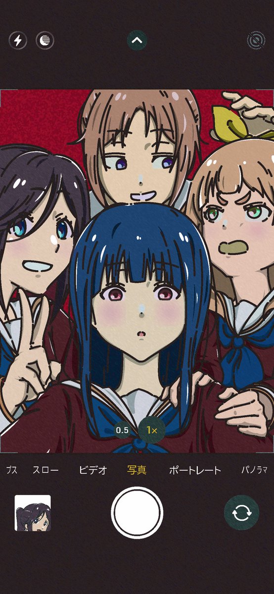 響けユーフォニアムの中でも特に好きな南中カルテット！描いたー！

リズと青い鳥みてからこの4人が特に大好き
卒業おめでとう(;o;)

#響けユーフォニアム3 
#ユーフォ3期