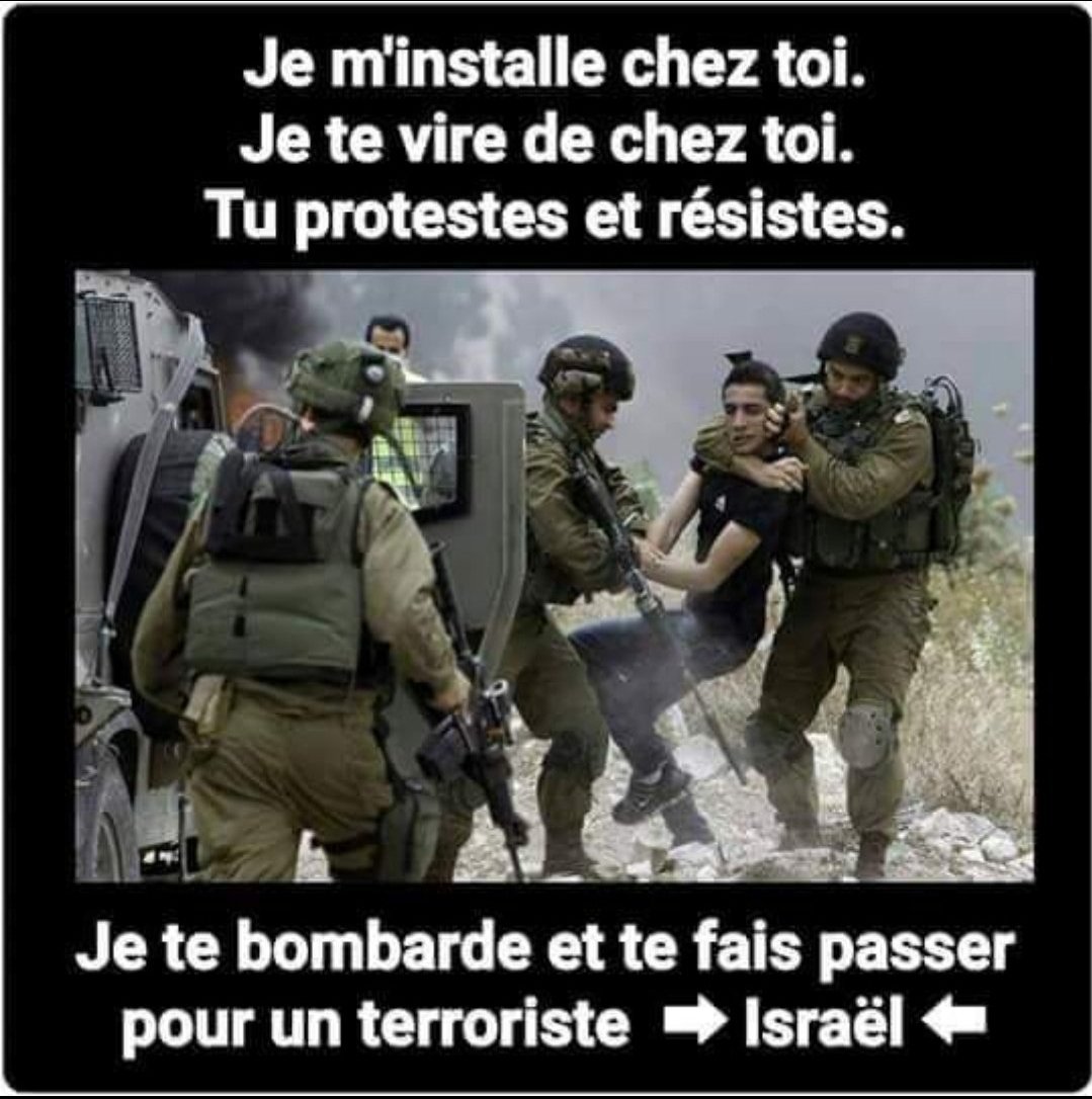 @msztulman @FranceInsoumise Vous êtes un menteur. 
De plus Israël est un État terroriste colonial qui ne respecte pas le droit international depuis 75 ans. 
Les israéliens n'ont jamais été les victimes mais les agresseurs. La fable mensongère qui fait passer Israël pour une victime est révolue !!!