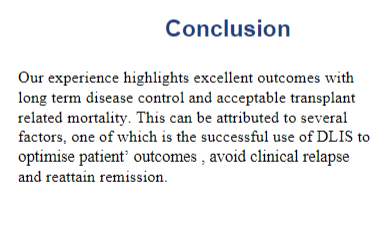 CONGRESS #EBMT24 | Mariam Amer @UHSFT discusses long term survival and rates of GVHD in pts with MF after allo-HCT in a single cohort. Median OS was not reached, median GFRS  was 8.9 years and transplant related mortality was 17%. #MPN #MPNsm #medicalcongress