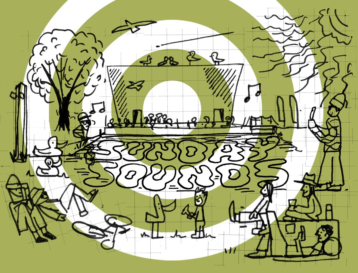 I have been noodling & doodling with friends at previous @CPParkTrust FREE Sunday Sounds. Today from 2pm - 4pm @CrystalPalacePK you’ll find @SLJO_London playing good vibes @CP_Bowl A perfect place to hang out #crystalpalacepark #jazz