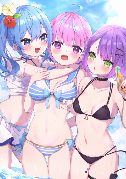 #気温が高いので気が早いが水着絵が見たい 