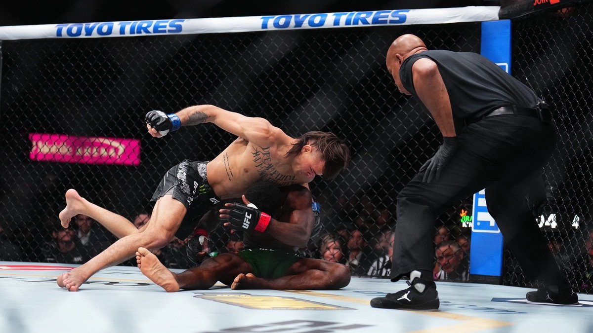 ufc's tweet photo. His stock continues to rise 📈

Last night @DiegoLopesMMA showed just why he is quickly becoming a fan favorite! #UFC300 https://t.co/piqrddJas7