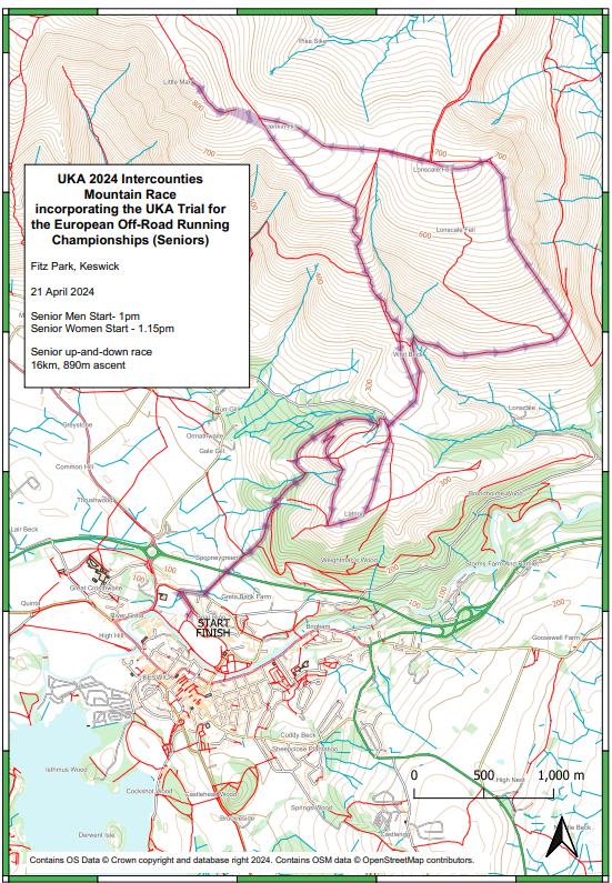 Please find below the information just received about the UK Inter-Counties Mountain Race. The race is in Keswick, Cumbria next Sunday 21st April 2024, with closing date for regional teams on Wednesday 17th April 2024 facebook.com/profile.php?id…