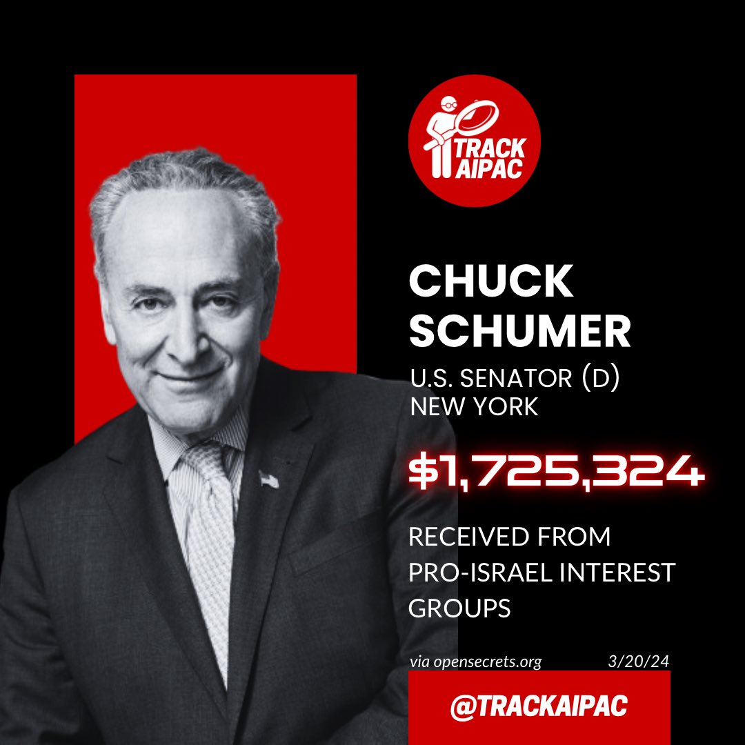 @SenSchumer Chuck Schumer wants to drag us into another war because his donors have him on a tight leash. The Senator is compromised. #NYSEN #RejectAIPAC