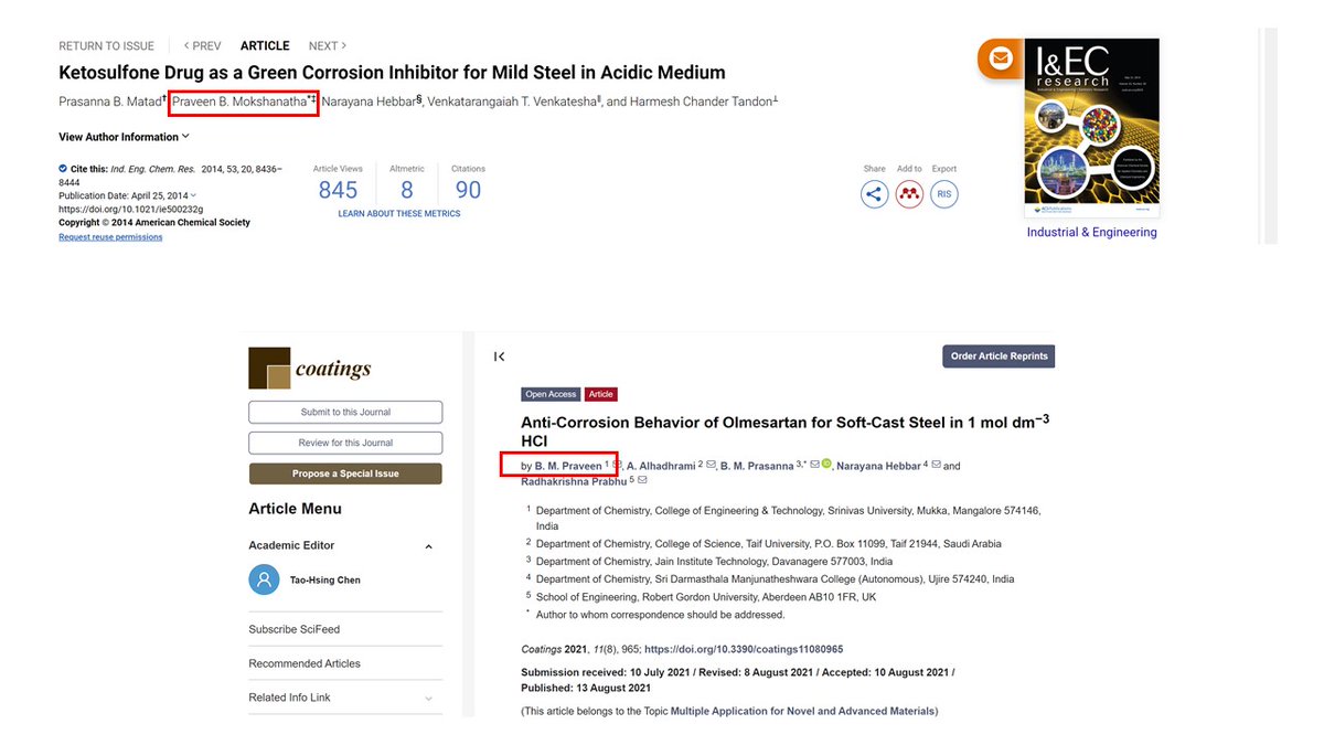 maoviedogarcia's tweet photo. #CoerciveCitation @MDPIOpenAccess @Materials_mdpi
Reviewer 4 (Beekanahalli Mokshanatha Praveen) request to add 2 articles➡️Reviewer=coauthor in 2
Reviewer 4➡️ #CoerciveCitation
Reviewer 2➡️#FakeReview
Should an #ExpressionOfConcern be released?
https://t.co/MWpmVcuwI8 https://t.co/hFNwZJc2zt