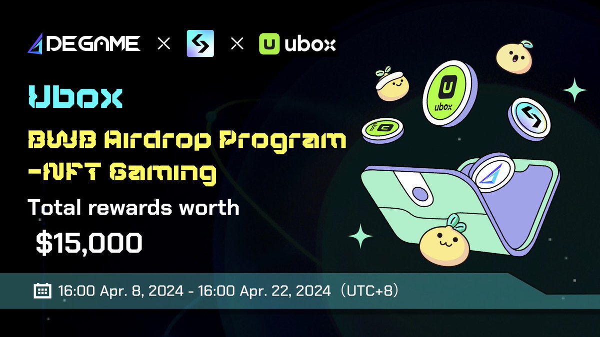 🎮Join the BWB Airdrop Program-NFT Gaming event now with Ubox @ubox_io to earn $BWB points, Ubox Candy points, and enjoy extensive community rewards! 🖼️🎨Ubox is a new NFT trading platform based on an Eastern cultural perspective, providing a secure, diverse, and high-quality…