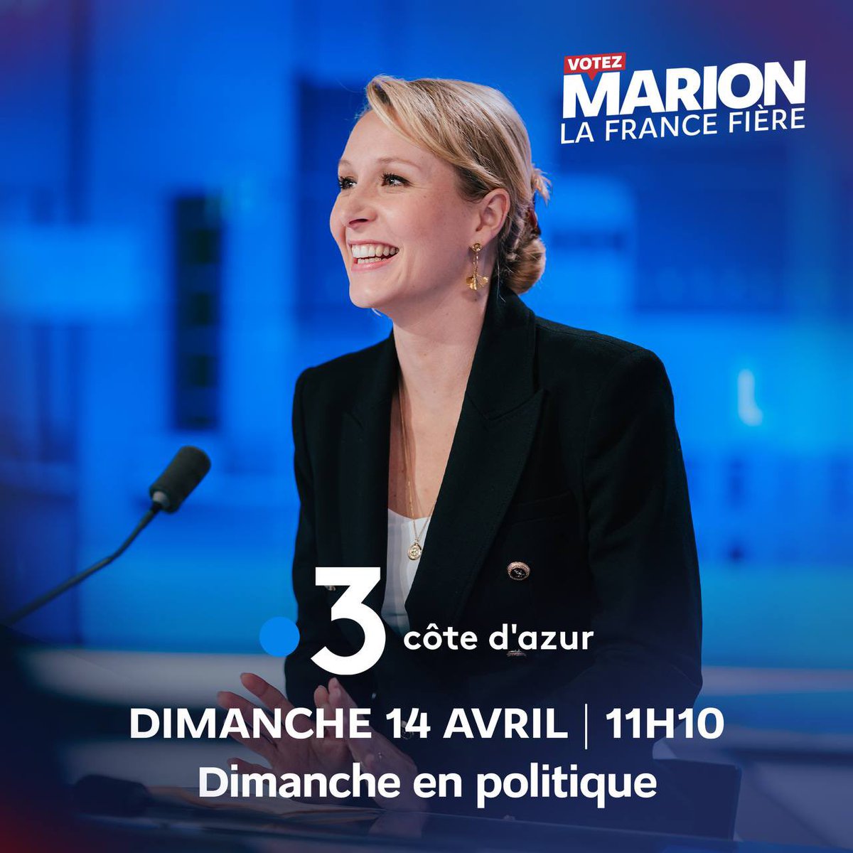 @MarionMarechal sur France3
#AvecMarion