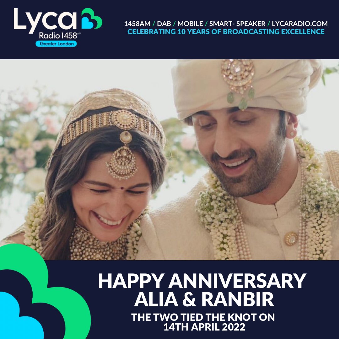 Happy 2nd Anniversary to ALIA BHATT and RANBIR KAPOOR 🎈🎉

Wishing you many more anniversaries to celebrate 🍾 

#LycaRadio #AliaBhatt #RanbirKapoor #Anniversary #Love #2Years #MrAndMrs #AliaBhattFans #RanbirKapoorFans