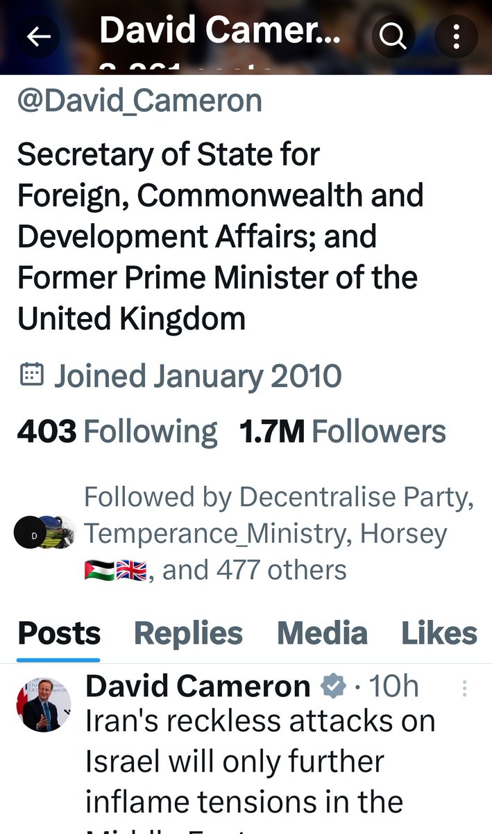 Gone half nine and our unelected Foreign Secretary STILL hasn't updated his statement from last night, which was itself a cut and paste job from the one he put out yesterday morning. Must be some good gear! @David_Cameron