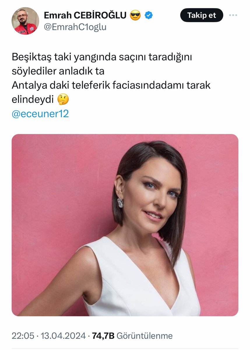 Ece hanıma biz kefiliz evelallah….. @eceuner12 ____________________________ Kişi kendinden bilirmiş işi…. Direk soruyorum, muhterem anneniz yada eşiniz şu an ne yapıyor… İnsanlık ölmedi çok şükür, TARAK gönderelim…. @EmrahC1oglu