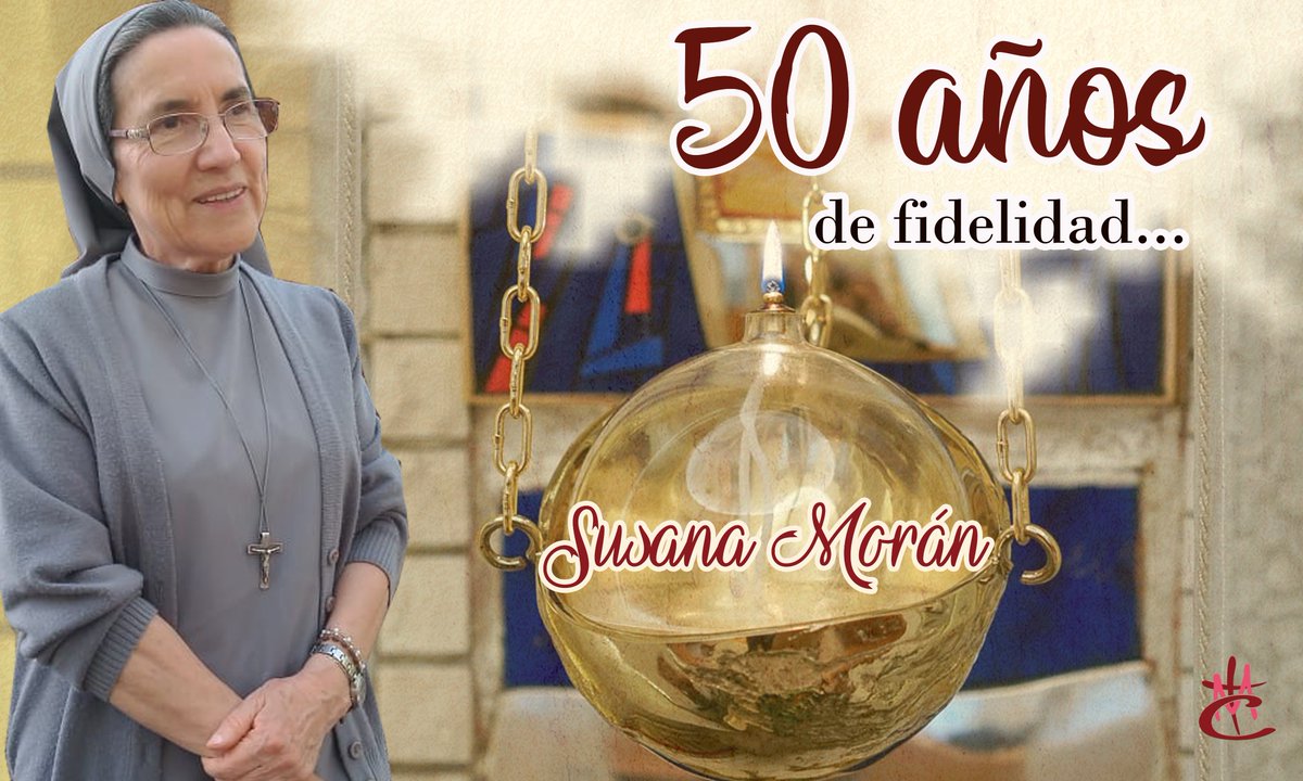 ¡50 AÑOS... SÍ!
Damos gracias a Dios por la vida de nuestra hna Susana Morán en el 50 aniversario de consagración.
Damos gracias por entraga diaria, por ser instrumento de consolación en las tareas confiadas, en la Misión.
¡Felicidades Susana!
#Serhermana #SerConsolación #50años