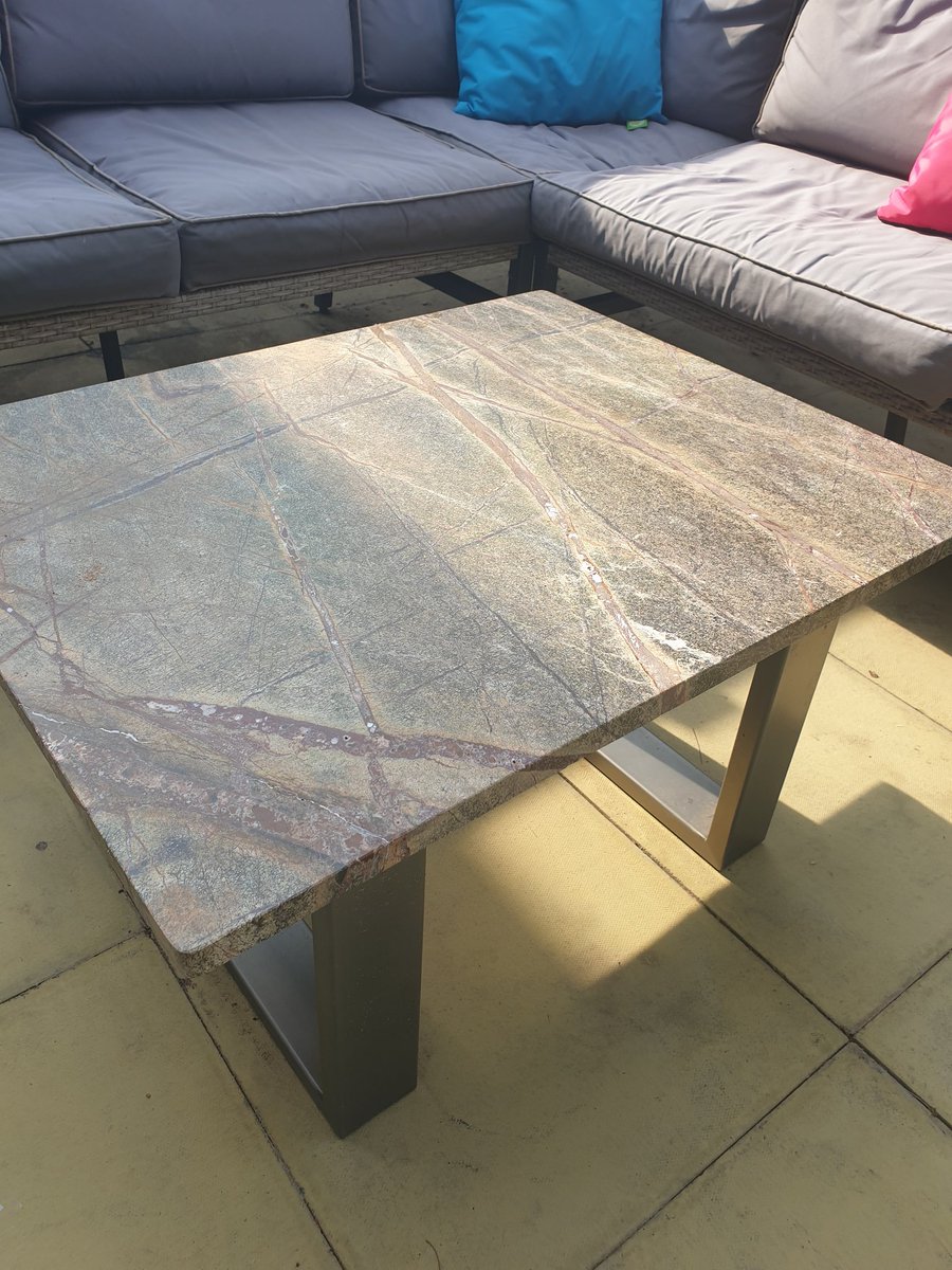 For #nationalgardeningday take a look at our marble patio/garden table! Could quite easily be made up into a dining table too. Forest green marble is really lovely. #marble #garden #patio #outdoorliving #table jsddesignsstore.etsy.com