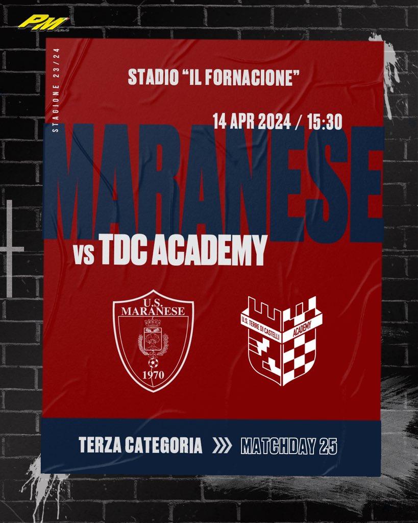 usmaranese's tweet photo. Oggi, in occasione dell’ultima giornata al Fornacione, affronteremo la TDC Academy. Venite e sostenerci!💪🏻

#forzaMarano https://t.co/nb8Sp8jP23