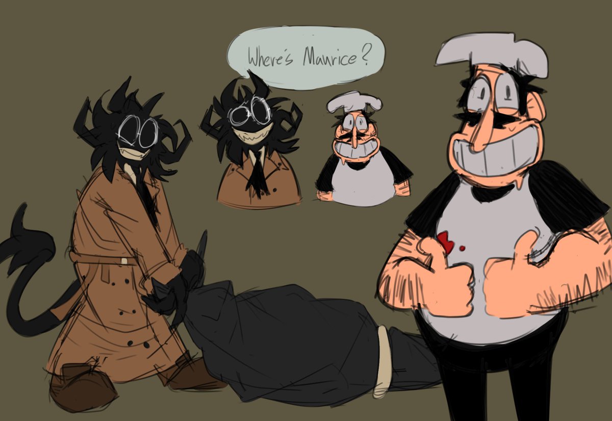 SpringtheCowboy's tweet photo. (mostly)Peppino n' Bive doodles
#Regretevator #pizzatower https://t.co/OeOutohYDL