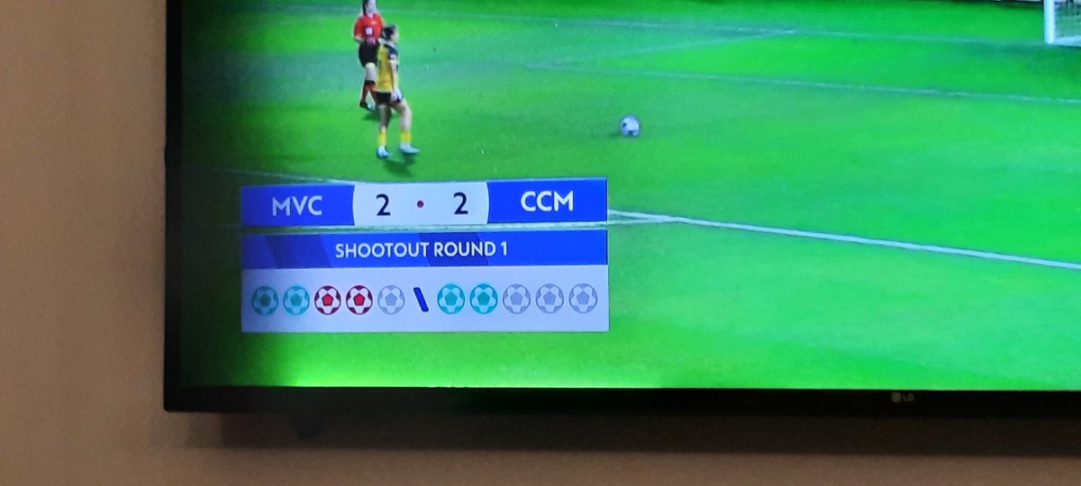 Can the person doing the little graphic below the score please get the penalty shoot out right #marinersvsvictory @aleaguewomen